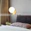 LED NEW Ball Simple Style Metal Glass Lampshade AC85-265V E27 Bedside bedroom living room workshop Wall Lamps