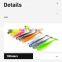 JOHNCOO Soft Lures 65MM 2.1G Soft Bait Fishing Lure Plastic Lure Soft 10pcs/bags