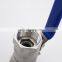Sanitary 3 Way Ss316 Stainless Steel Brass 1/2 Long Handle Ball Valves