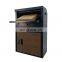 Wall mounted smart metal parcel drop box galvanized steel apartment mailbox