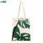 Heat transfer printing logo plain white fabric cloth cotton shopping beach  tote  bag canvas