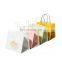 Custom Made Flat Paper Handles Brown Takeaway Fast Food Kraft Paper Bag For Restaurant Packaging