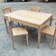 solid elmwood dining table, with 4 chairs