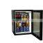 Glass door silent absorption 12V mini fridge for hotel use
