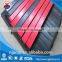 Impact resistant red UHMWPE with rubber buffer strip