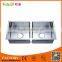 Brushed undermount 50/50 double bowl kitchen sink HD11450H