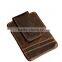 Mens Genuine Leather Cowhide Magnet Money Clip Credit Case Case Holder Slim Wallet