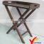 Shabby Chic White Wooden Folding Tray Table for Kitchen