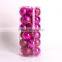 XMAS Decoration 8cm plastic christmas ball 24/S                        
                                                Quality Choice