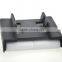 Conveyor side linear neck guide rail for effective transfer