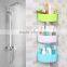 J413 plastic kitchen bathroom rack with suction cup /bathroom rack