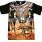 New customized sublimation t-shirt/all over sublimation printing t-shirt/dye sublimation t-shirt printing BI-3065