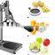 Manual vegetable and fruit juicer and cutter machine