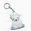 Manufacture cheap wholesale shaped soft pvc 2d custom metal keychain