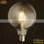 E27 E14 B22 non-dimmable filamnet led bulb G125 Globe LED Bulb 4W/5W/6W/8W