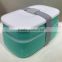 BPA free Bento Lunch Box with Tightening Band Plastic Colored Lunch Box with 2 compartments