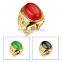 Latest Gold Finger Ring Designs Chinese Traditional Ring With Black Stone