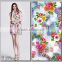 colored flower rayon twill printed fabric made in china