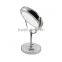 Metal frame tabletop rotating vanity mirror with lights hollywood