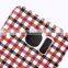 For samsung galaxy S6 Grid pattern PU leather case Cell phone case, For Samsung S6 or For Samsung S6 edge