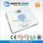 hot selling electronic bathroom scale , 150kg, 6mm tempered glass platform, 4 high precision load cells