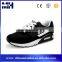 Latest Model Fashion Lace Up Black White Mens Canvas Sports Shoe Man