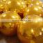 12inch gold mirror ball factory wholesale disco decoration fiberglass ball/ktv reflective ball