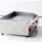 Restaurant kitchen equipment electric half Griddle teppanyaki and half grill WITH 2 Thermostat passed CE.