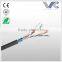 Frankever high quality 4 pairs black FTP cat6 lan cable