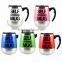 Electric Lazy Coffee Cup Auto Self Stirring Mug stainless steel around shape coffe mixer mug