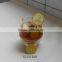 Pyrex heat resistant double wall glass drinking cup