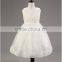 Hot selling wholesale boutique chiffon white party two-pieces dress kids beautiful model dresses TR-WS29
