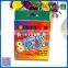 2016 hot sale 8 color fluorescent crayon into paper box for the kindergarten children