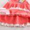 (H4980) red 18M-6Y nova baby girls summer short sleeve dress embroiderd fashion my little girl dress wholesale kids clothes