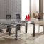 L808F modern dining set Luxry black dubai dining tables and chair