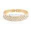 2015 new 18k Thick gold bracelet and diamond drop oil bracelet