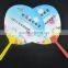 Promotional gifts japanese hand fan for kids/ plastic men's hand fan