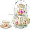 flower bone china tea set