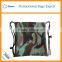 Promotional hot selling camo drawstring gym bag