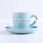 Bulk sale modern design ceramic cup and saucer for tea or coffee