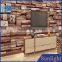 Chinese vintage wallpaper country style brick design wallpaper pvc 3d wall paper home decoration