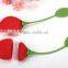 Hot Sale Silicone Tea Bag Holder Cup Mug Candy Colors Gift Set Good;Ecfriend Silicone strawberry Tea Bag holder