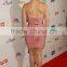Clebrity fashion pink elegant women dress 2016