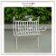 High quality elegant white book rack magazine shelf magazine holder on table top iron furniture