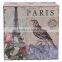 Antique Paris Tower And Flower Paper Gift Box
