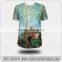 Custom short sleeve t shirt, cheap sublimation t shirts made in china