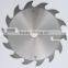 Wood cutting TCT saw blade with rakers