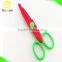 plastic handle children art craft decorative scissor