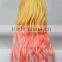 Fashion Gradient color long kinky wig with bangs N477