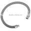 Stainless Steel Leather Bracelet Stainless Steel Magnet Bracelet